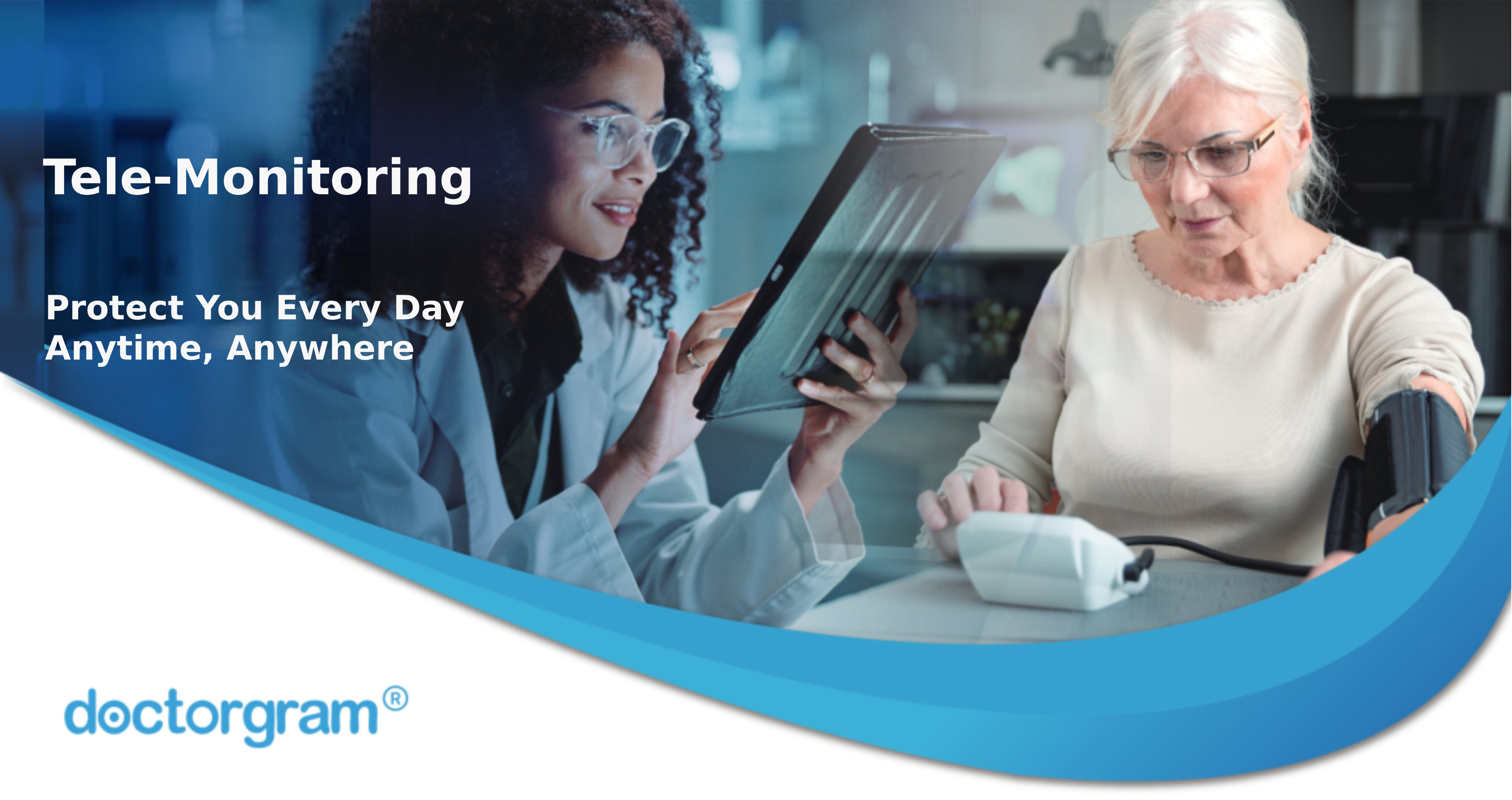 doctorgram tele-monitoring enables effortless record-keeping, real-time communication, personalized health management, and proactive system alerts.