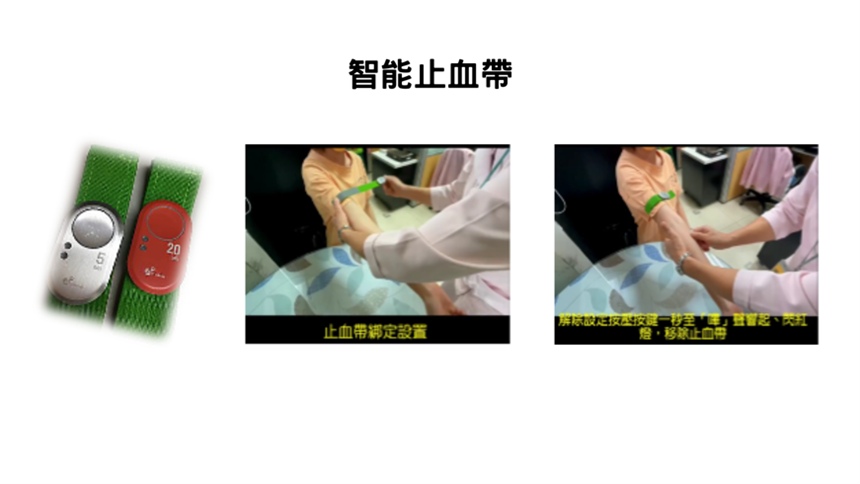 具有聲光警訊的「智能止血帶」