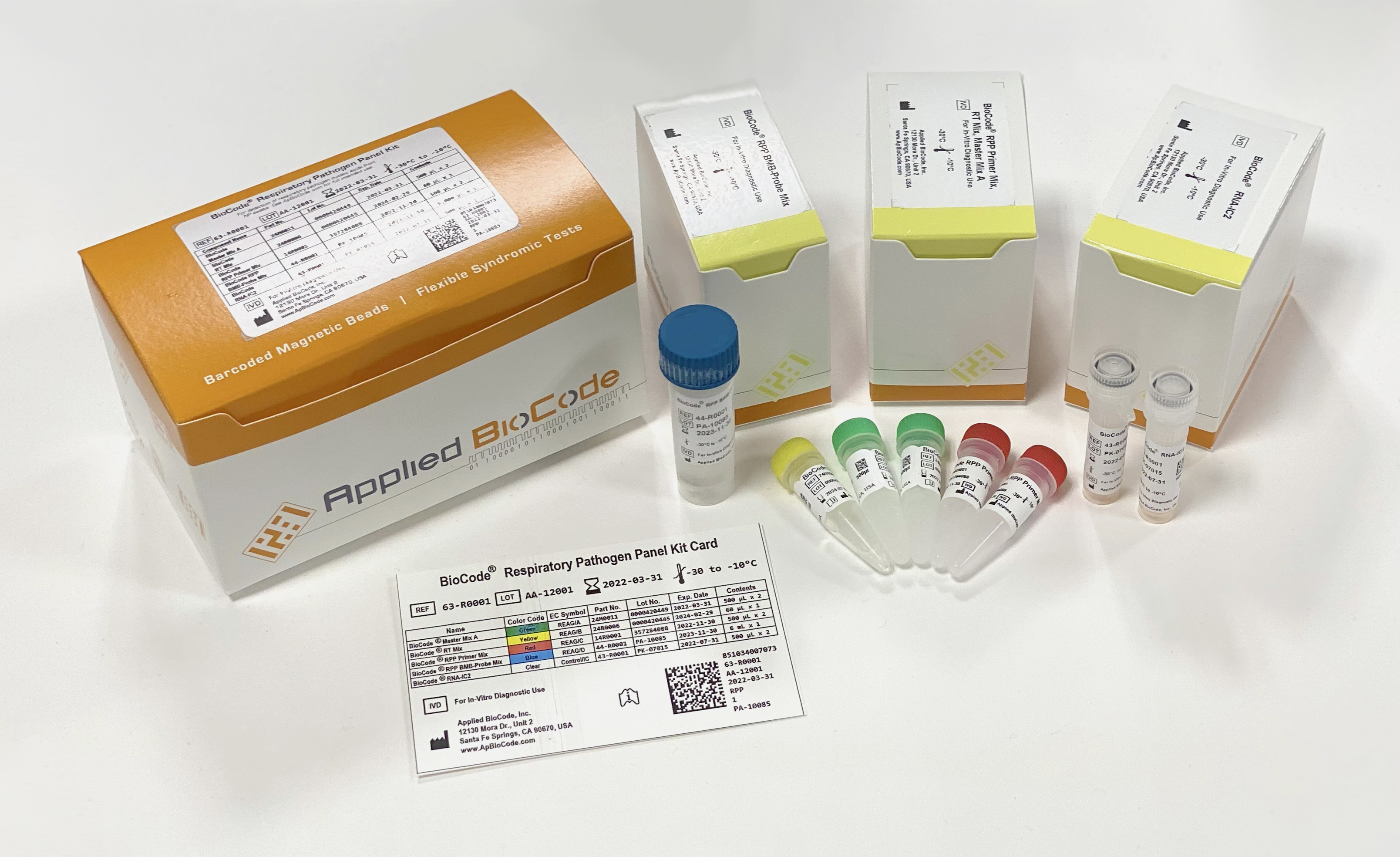 BioCode Respiratory Pathogen Panel (FDA cleared)